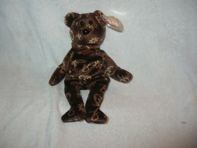VINTAGE TY Beanie Baby, 2006 SIGNATURE BEAR (8.5 inch) RARE LAST ONE !