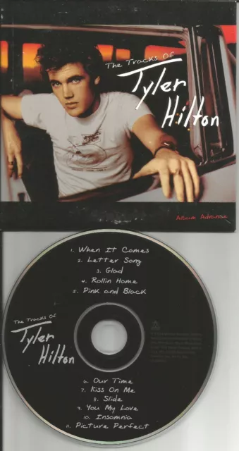 TYLER HILTON Tracks of  RARE ADVNCE CARD SLEEVE USA PROMO DJ CD 2004 USA