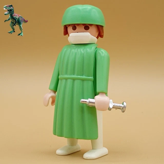 PLAYMOBIL FIGURA CIRUJANO verde-quirofano-sala de operaciones