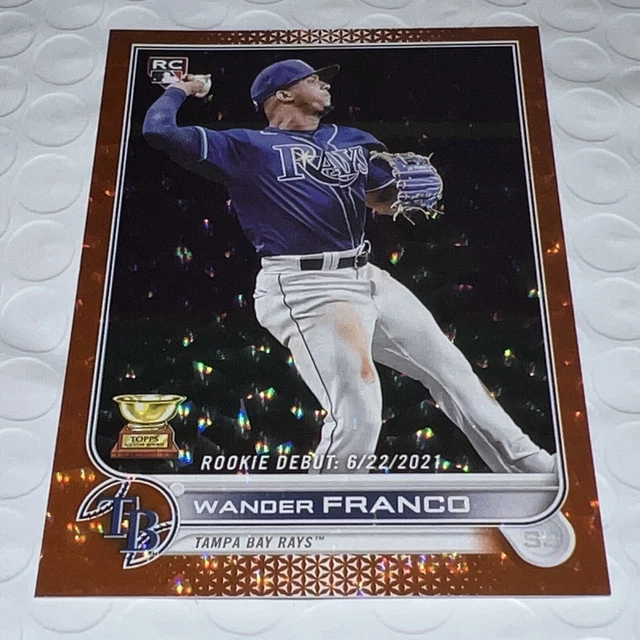 2022 Topps Series Update Wander Franco RC ORANGE ICE Rookie Debut #/299 SP!!