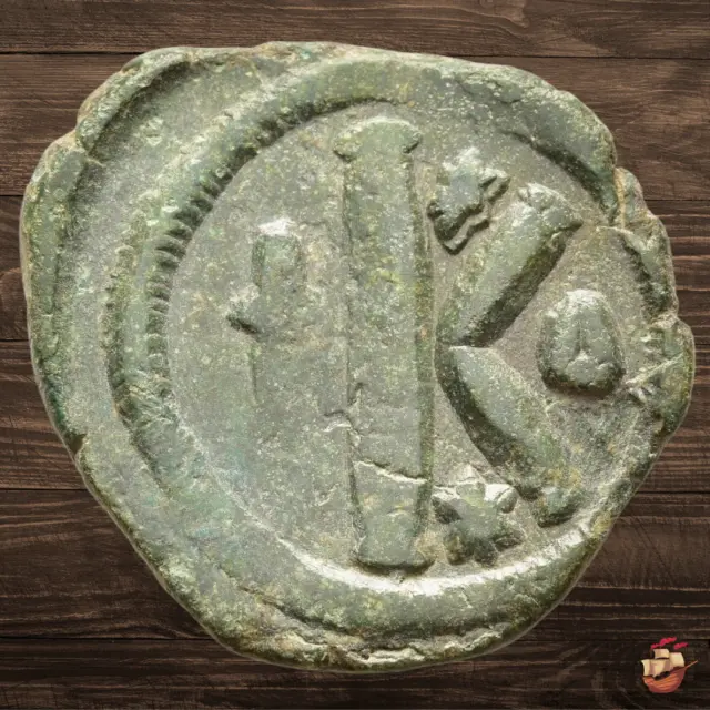 Byzantine coin - Half Follis coin - Justinian I (527-565) - Constantinople *JX52