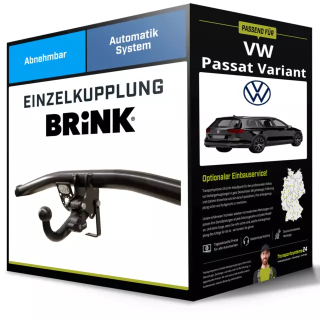 Abnehmbare Anhängerkupplung für VW Passat Variant 11.2014-jetzt B8 Typ 3G5 Brink