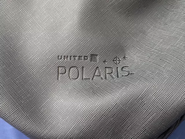 United Airlines Polaris Business Class Amenity Kit Toiletry Bag Pouch & Pen New 2