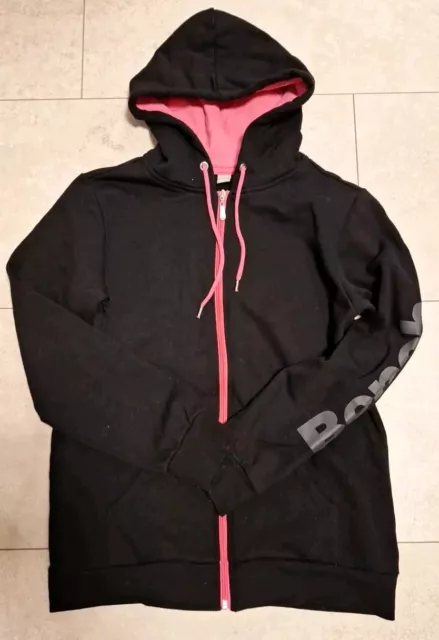 Bench Sweatshirtjacke, Schwarz/ Pink, 36/38