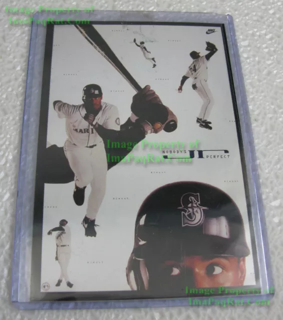 NITF Authentic NIKE Poster Card Nobody's Perfect Ken Griffey Jr Seattle Mariners NITF Authentic NIKE Poster Card Nobody's Perfect Ken Griffey Jr Seattle Mariners