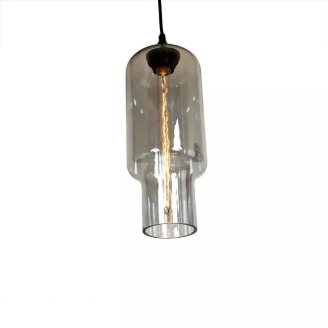 Control Brand The Tastrup Pendant, Grey Tint Mouth Blown Glass ceiling light