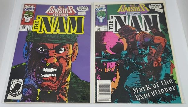 The 'Nam # 52 & 53. The Punisher Invades The 'Nam 1991 Marvel Comics VF to NM