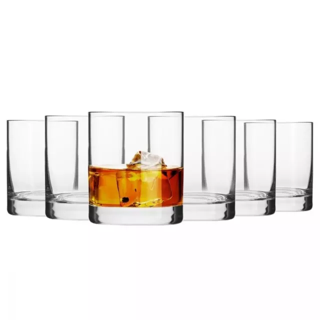 Krosno Blended Vasos Copas de Whisky Brandy Ron | 6 pcs | 300 ml | Lavavajillas