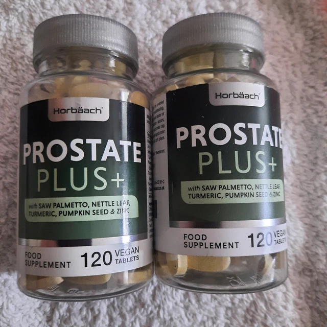 PROSTATE PLUS SUPPLEMENT for Men 120 Vegan Tablets | By Horbaach X 2 ...
