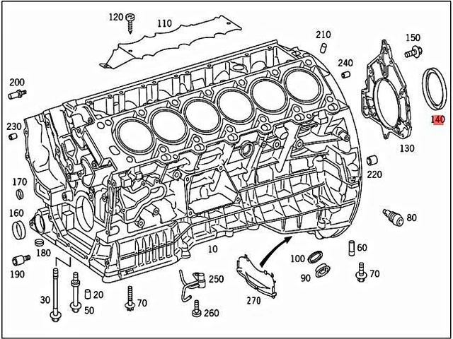 Genuine MERCEDES Sealing ring 112997024664