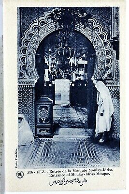 Mosque Moulay Idriss Fez Morocco Africa CPA Postcard MA294