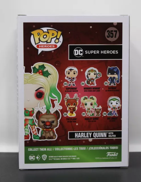 Harley Quinn With Helper (Christmas) - Dc Super Heroes - #357 - Funko Pop! 3