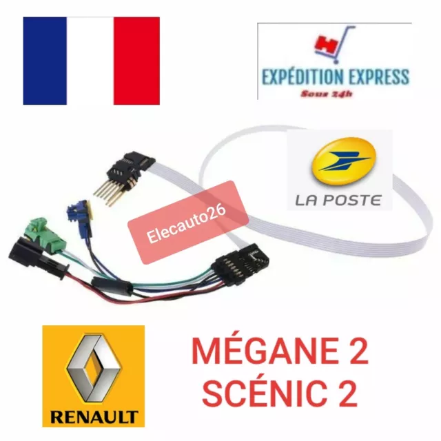 Câble 7 pins + connecteurs airbag, contacteur tournant Renault MEGANE 2-SCÉNIC 2