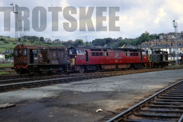 35 mm Slide BR British Rail Diesel Loco Klasse 52 Western D1022 Laira 1967 Original