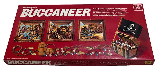 BUCCANEER GAME : Rare 1975 Vintage Waddingtons Edition - Complete (FREE ...