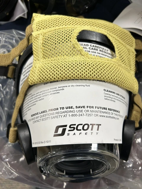 AV-3000 SCOTT MASK W/ KEVLAR NETTING SIZE MEDIUM SCBA AIR PAK - Firefighter