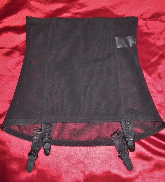 Cintura Sospensiva Cintura Vintage Nero Nylon Spandex Waspie Vita Piccola 22