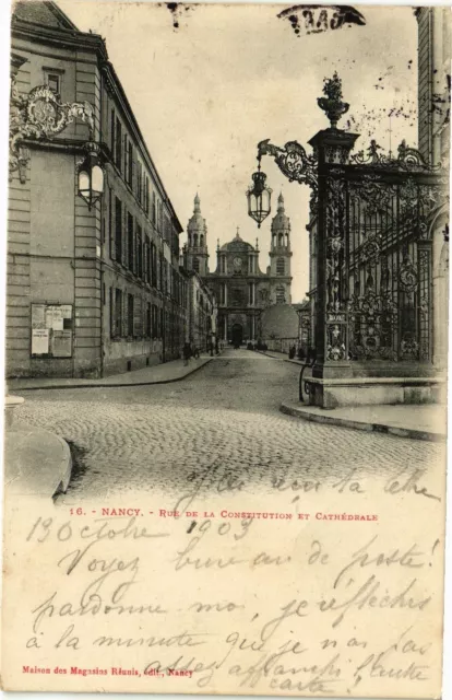 CPA Nancy-Rue de la Constitution et Cathédrale (187407)