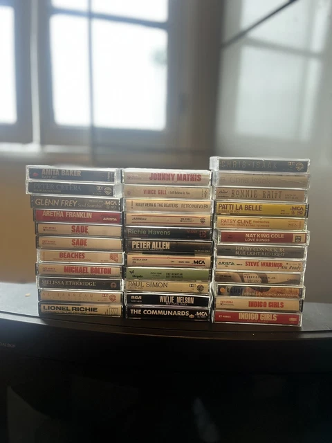 Vintage 80s Cassette Tape Lot Of 31 Vintage 80s Cassette Tape Lot Of 31