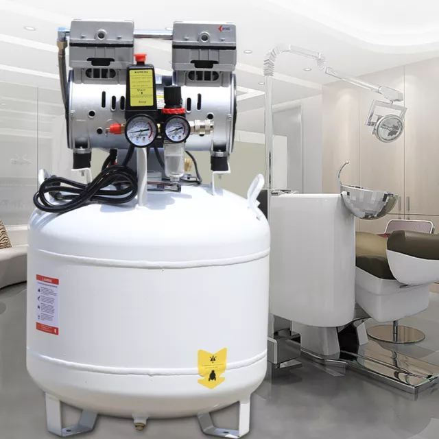 40L Dental Medical Air Compressor Silent Air Compressor Oilless USA