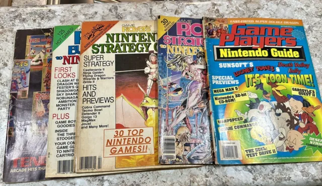 Game Players Strategy Guide Magazine Lot Of 4 Nintendo Games Vintage Nintendo