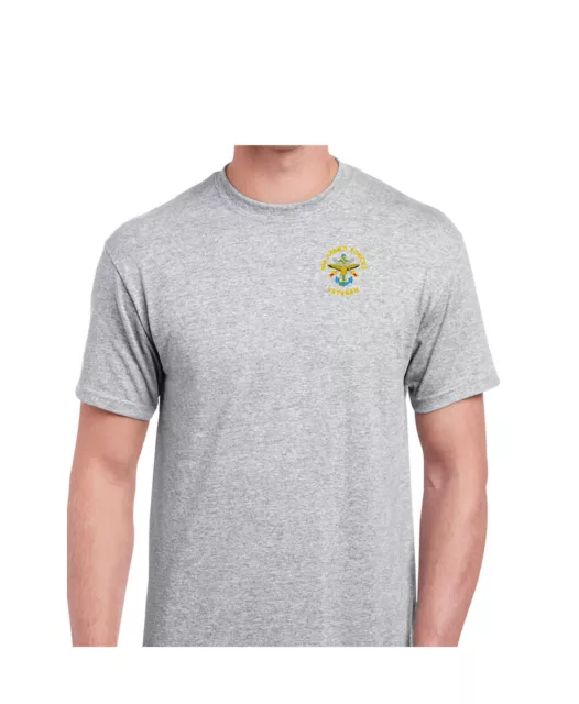 T-Shirt Felpa Con Cappuccio Logo Ricamato Petto Hm Forze Armate Veterano