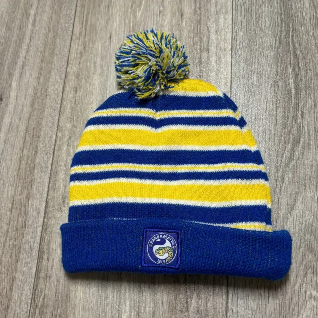 Parramatta Eels Official NRL Chunky Knit Baby Infant Winter Supporter Beanie