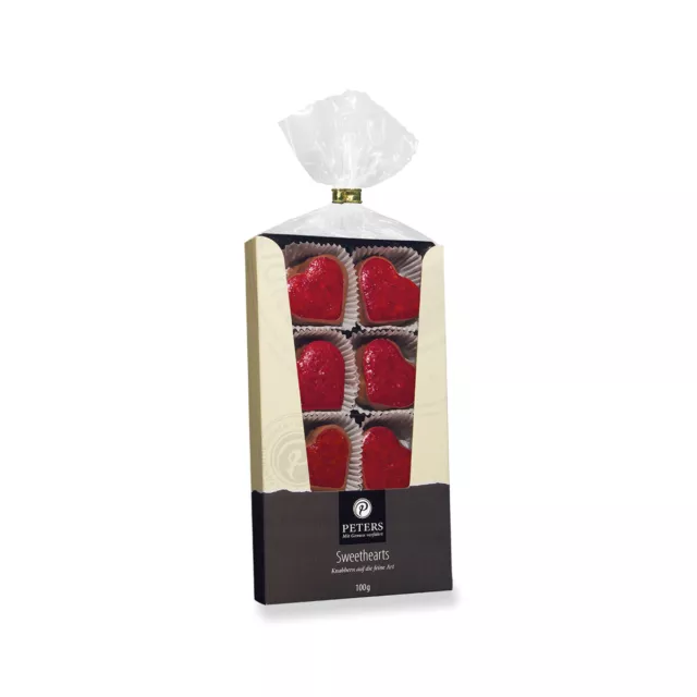 Peters Sweethearts Nougat Filled Butter Cookies in Heart Shape 100g