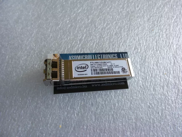 INTEL FTLX8571D3BCVIT1  10GBs SFP+ 850nm FC SR 30 Transceiver Module