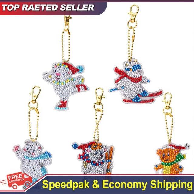 Generic Snow Sports Diamond Painting Keychain DIY Crystal Drill Schl?selanh?ger