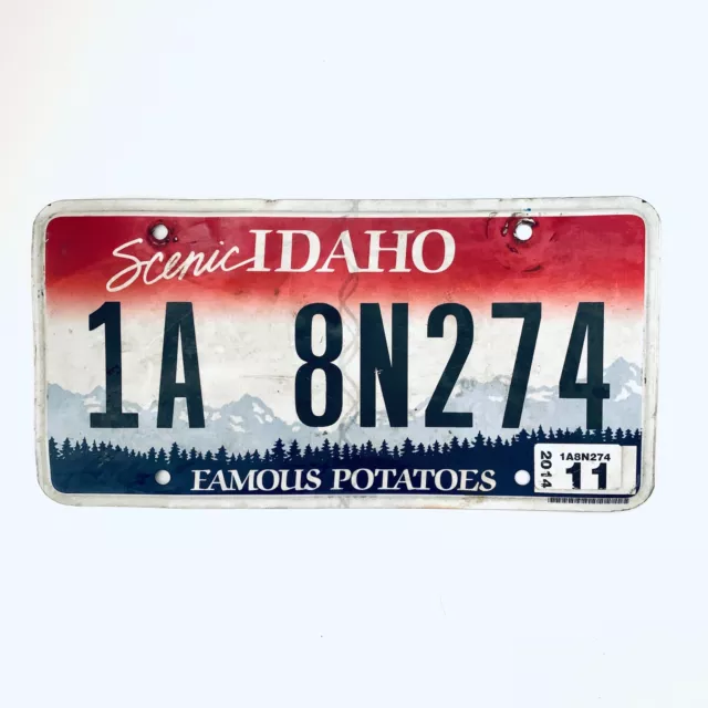 2014 United States Idaho Ada County Passenger License Plate 1A 8N274