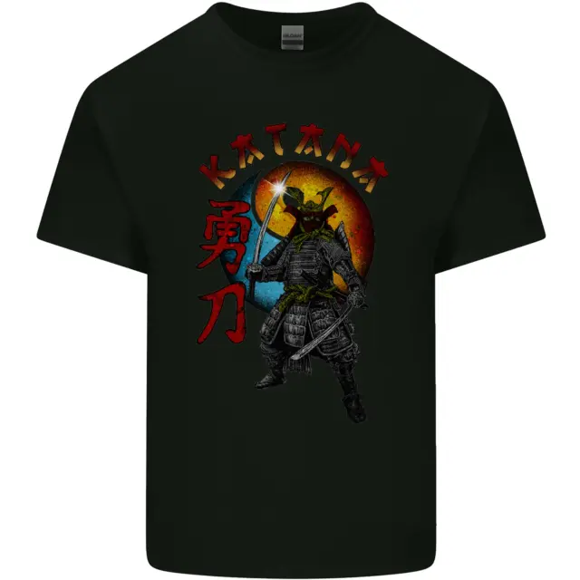 T-shirt top da uomo guerriero giapponese samurai MMA cotone Kanata