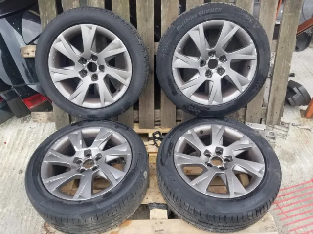 2010 Audi A5 8T Set Of Alloy Wheels With Tyres 225/50R17 8T0601025C 7.5J 17 Inch