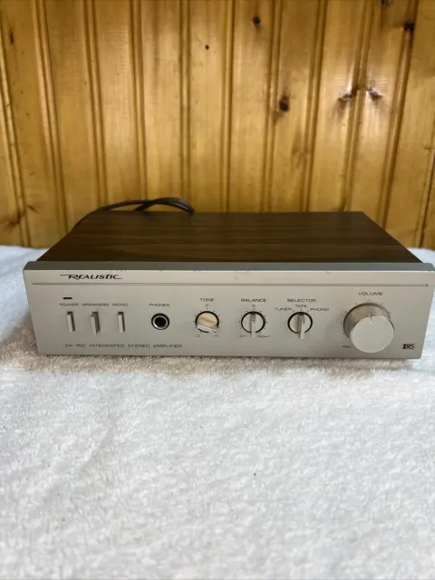Realistic SA-150 31-1955 Wired Integrated Stereo Amplifier Untested - Powers On