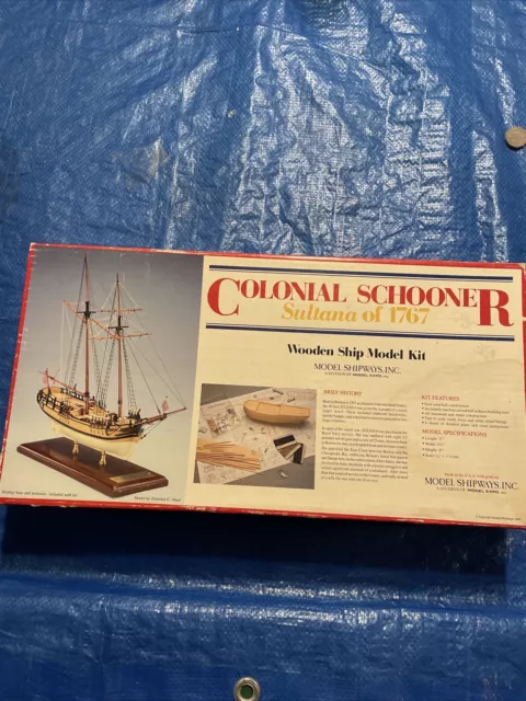 MODEL SHIPWAYS COLONIAL Schooner Sultana ship model kit $55.00 - PicClick