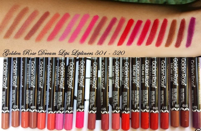 Crayon à Lèvres Golden Rose Dream Lips 508 Rose Mat - Tenue Longue Sans Transfert - Neuf