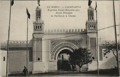 CPA AK EXP 1915 CASABLANCA Pavillon de la Chaouia MAROC (23139)