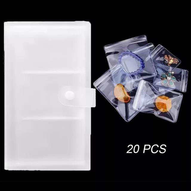 Transparent Jewelry Storage Book High Clear Travel Organizer Bag With Pockets AU