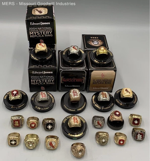 Lot of STL Cardinal Rings - Mixed Metals - 4 Pounds