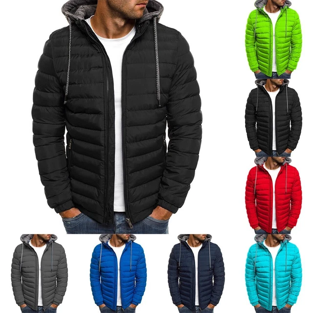 Da Uomo Caldo Anatra Piumino Giacca Invernale Ultralight Cappotto con Cappuccio