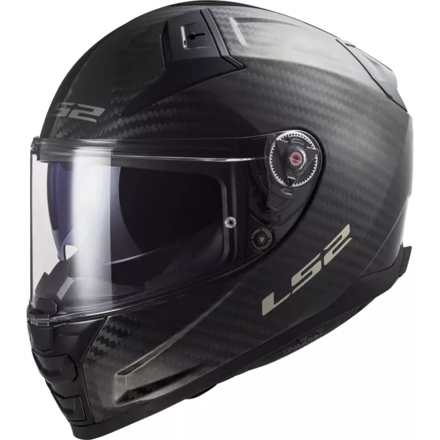 LS2 Casque de Moto Vector II 2 Charbon Solide FF811 Gr. XXL Casque Intégral