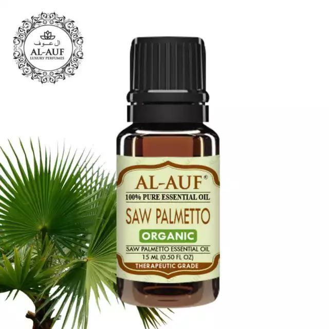 AL-AUF 100% Pure Essential Oil Saw Palmetto Organic Therapeutic Grade 15ML/250ML