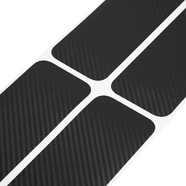 4Pcs/Set Universal Anti-slip Car Door Sill Plate Protector Cover Stickers Black