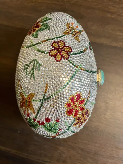 Judith Leiber Crystal Minaudière Spring Easter Egg