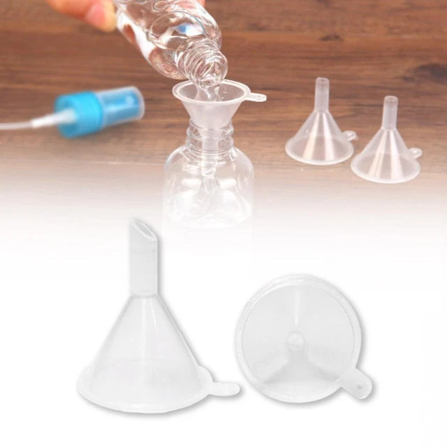 10 pz/set mini imbuto in plastica laboratorio olio liquido bocca piccola; Forniture G7E9