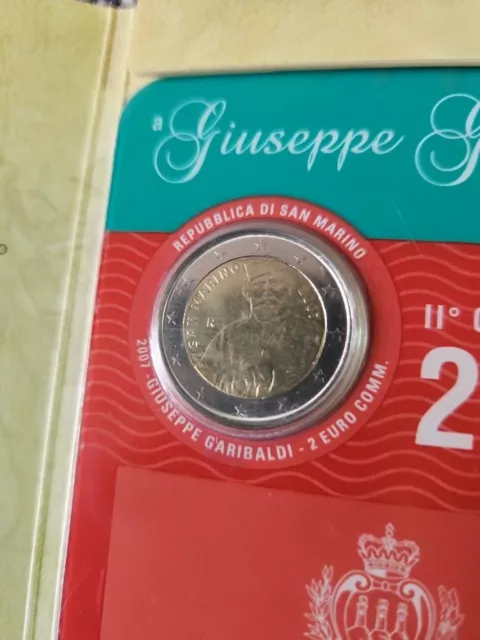 SAN MARINO 2 Euro 2007 stgl. im Blister - Guiseppe Garibaldi TOP !!!