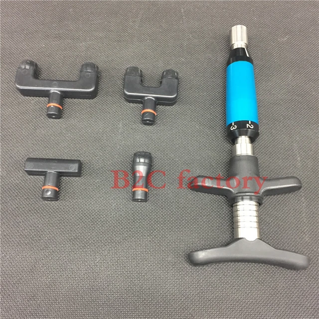 Chiropractic Adjusting Tool Spine Activator Adjusting Gun 6 Levels 4 Heads
