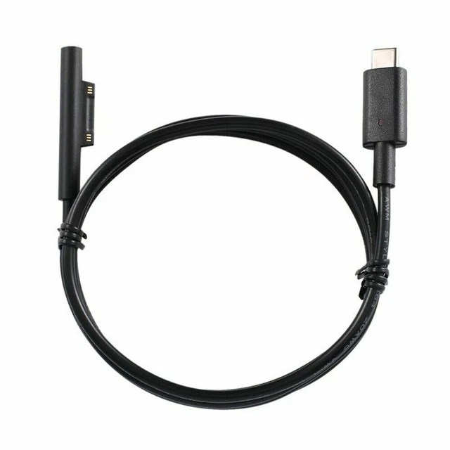 Type-C Charging Cable 15V 3A for Microsoft Surface Pro 3, 4, 5, 6, 7 Replacement