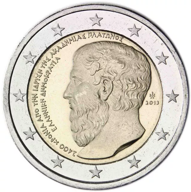 Griechenland 2 Euro 2013 Platon Akademie Gedenkmünze bankfrisch