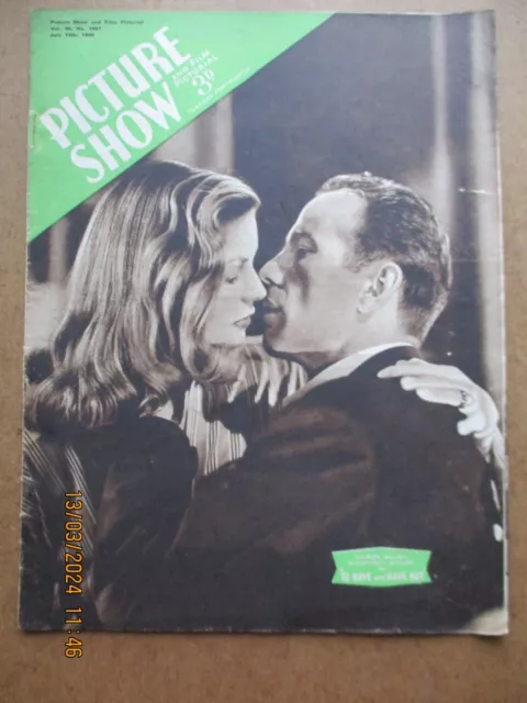 Picture Show Magazines 14th June 1945 Lauren Bacall & Humphrey Bogart